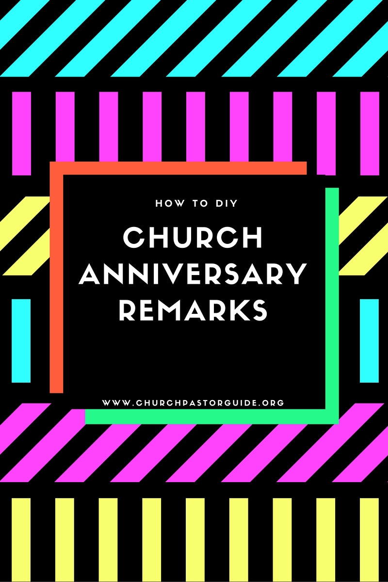 Church Anniversary Welcome Speeches