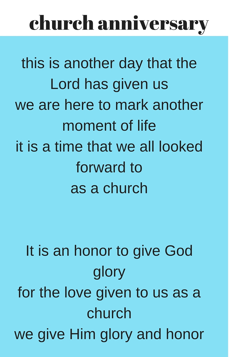 Church Anniversary Speeches Here Is A Sample Speech To Look At